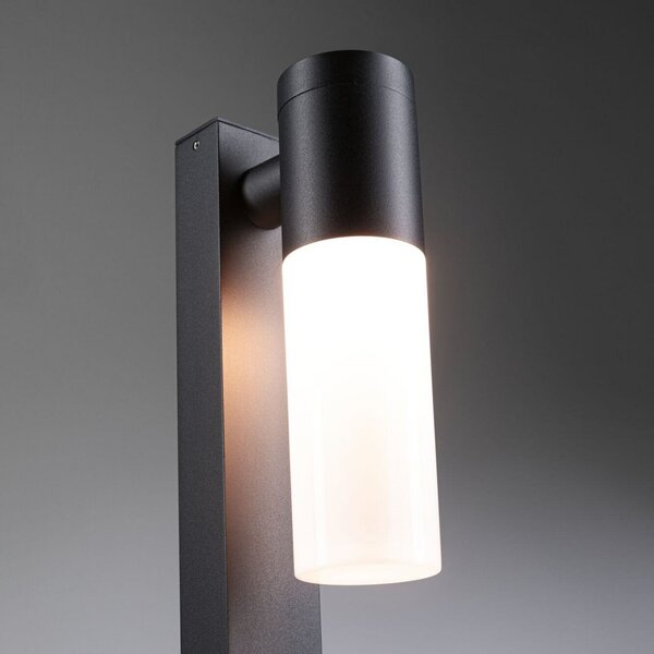 Paulmann Tralia bornă luminoasă, antracit Înălțime 65 cm aluminiu IP44 E27, Negru, Aluminiu, Modern