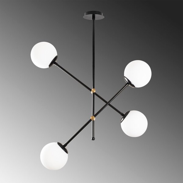 Lustra Lumea, Negru, 80x80x70 cm