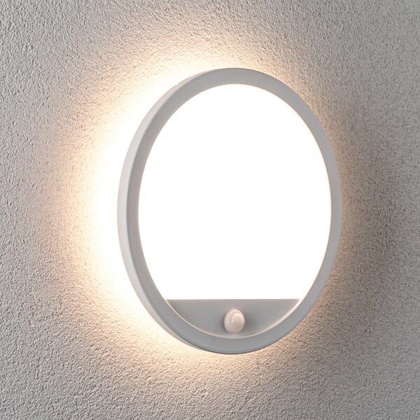 Paulmann Lampă LED pentru exterior Lamina, albă, senzor, IP44, Alb, Plastic, Modern