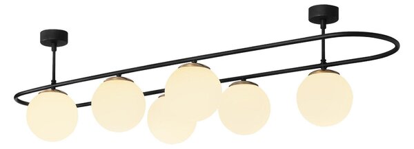 Lustra Sparklight, Negru, 124x40x33 cm
