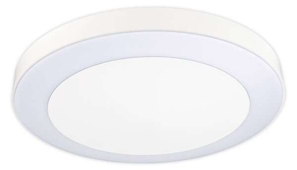 Paulmann LED-Außendeckenleuchte Circula, alb, senzor, IP44, Alb, Plastic, Modern