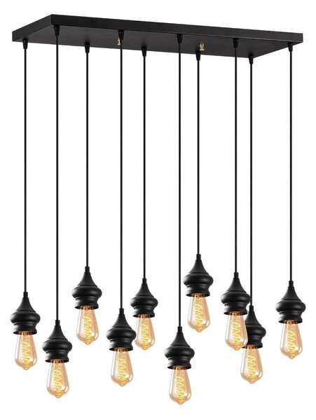 Lustra Exolamp, Negru, 80x28x107 cm