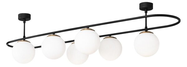 Lustra Sparklight, Negru, 124x40x33 cm