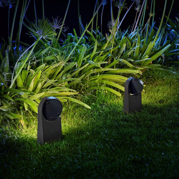 Philips Mimosa lampă LED cu soclu, orientabilă, Negru, Metal, Modern