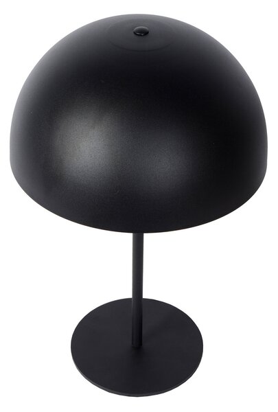 Lucide Lampă de masă Siemon din oțel, negru, Negru, Camera de zi / sufragerie, Metal
