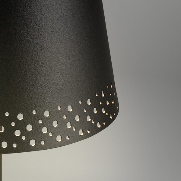 Briloner Kiki LED lampă de masă reîncărcabilă, negru, IP44, 3,000K, reglabil, Negru, Metal, Modern