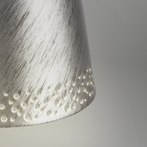 Briloner Kiki LED lampă de masă reîncărcabilă, argint antic, IP44, 3,000K, reglabil, Gri, Metal, Modern
