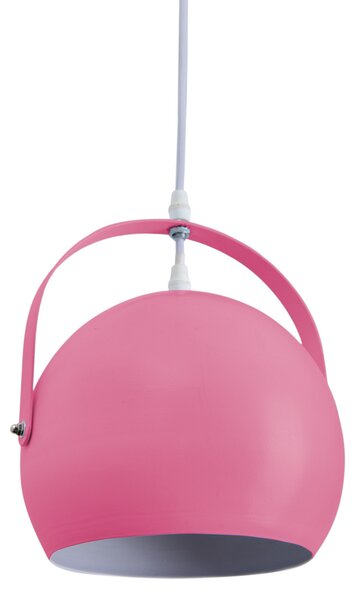 Näve Colorado lampă suspendată abajur rotund pink, reglabil, Roz / Rosé, Camera de zi / sufragerie, Metal, Vintage, glob