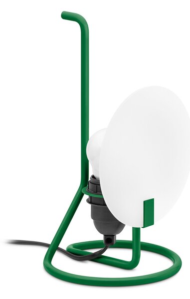 Stilnovo Lampa de masă Bugia LED verde, Verde, Camera de zi / sufragerie, Metal, Design
