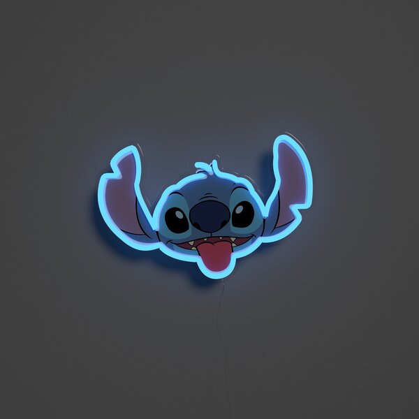 YellowPop Disney Stitch Face aplică LED, Albastru, Camera de zi / sufragerie, Plastic, Viața tânără