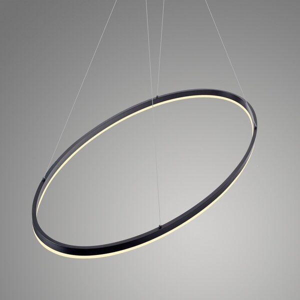 Paul Neuhaus Lampă suspendată LED Titus, 118x56cm, CCT, dimabil, reglabil, Negru, Camera de zi / sufragerie, Metal, Modern