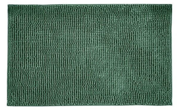 Covoraș de baie verde închis din material textil 50x80 cm Chenille – Allstar