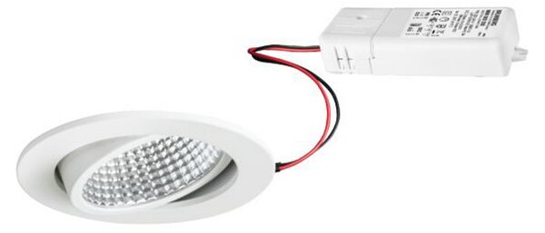 BRUMBERG Kerby-R spot LED încastrat, 4.000K, alb, reglabil, Alb, Camera de zi / sufragerie, Aluminiu, Corpuri de iluminat încastrate rotunde
