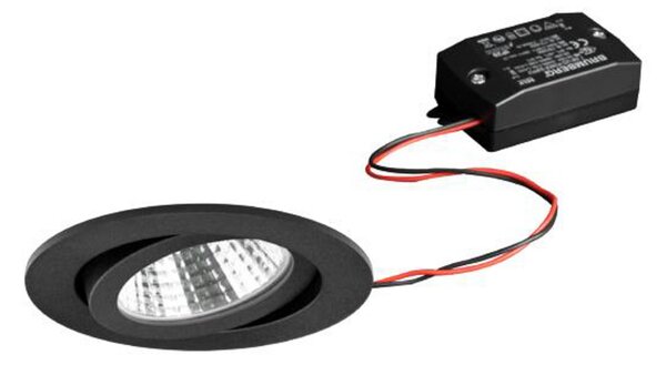 BRUMBERG BB03 spot încastrat nedimabil negru, Negru, Camera de zi / sufragerie, Aluminiu, Corpuri de iluminat încastrate rotunde