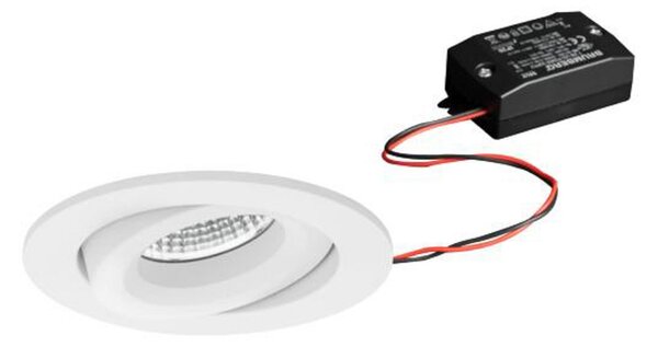 BRUMBERG BB34 spot LED încastrat nedimabil alb, Alb, Camera de zi / sufragerie, Aluminiu, Plafon încastrat