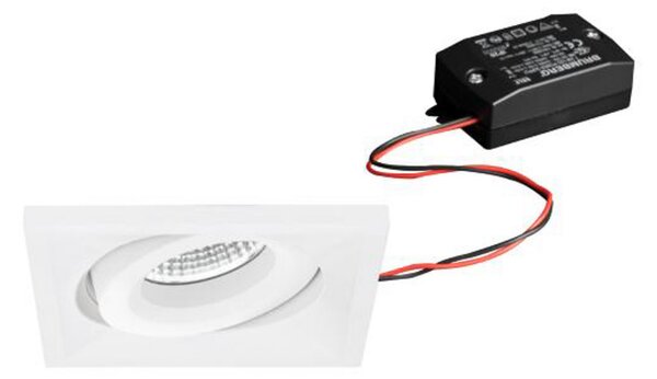 BRUMBERG BB37 spot LED încastrat nedimabil alb, Alb, Camera de zi / sufragerie, Aluminiu, Plafon încastrat