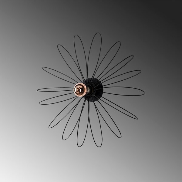 Opviq Hemdem 707-A Aplică de perete, design spot, negru, reglabil, Negru, Camera de zi / sufragerie, Metal, Modern