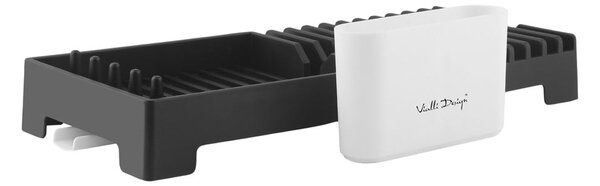 Scurgător de vase negru Vialli Design Livio Duo