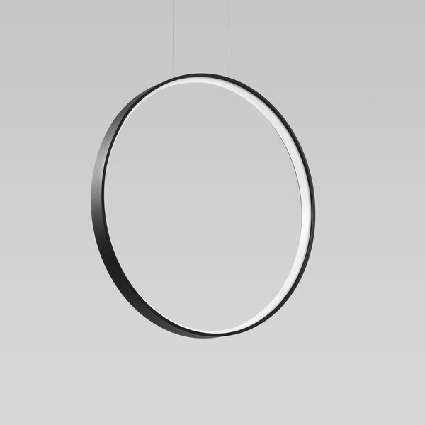 SOLLUX LIGHTING Lampă suspendată LED Rio 55, verticală 3.000 K negru, Negru, Camera de zi / sufragerie, Aluminiu, Modern