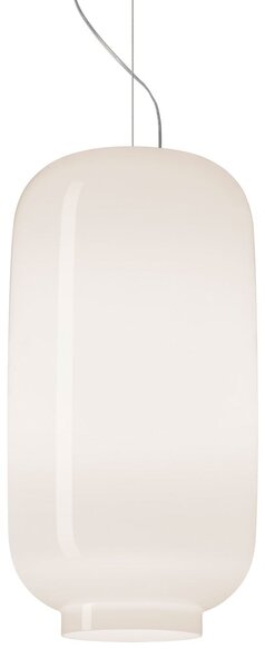 Foscarini Chouchin Bianco 2 LED pentru suspendare on/off, Alb, Bucătărie, Sticlă, Design