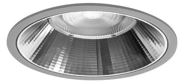 BRUMBERG Apollo Maxi fațetat, rotund, 3.000 K, argintiu, Metalic, Camera de zi / sufragerie, Aluminiu, Modern, Plafon încastrat