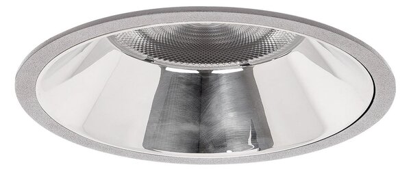 BRUMBERG Apollo Mega, neted, rotund, 3.500 K, argintiu, Metalic, Studiu / Birou, Aluminiu, Modern, Plafon încastrat