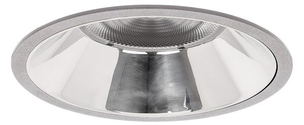 BRUMBERG Apollo Mega, neted, rotund, 3.000 K, argintiu, Metalic, Studiu / Birou, Aluminiu, Modern, Plafon încastrat