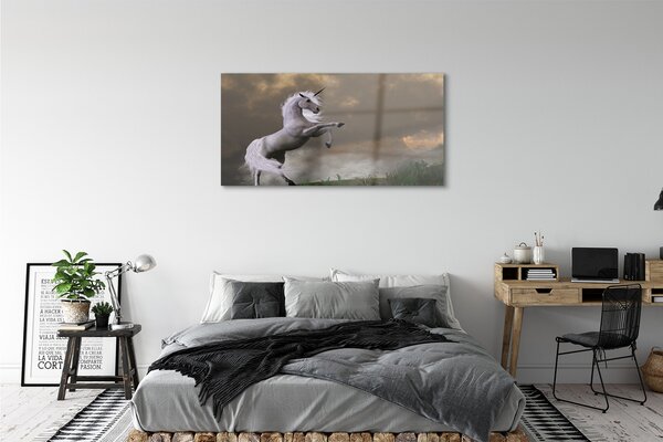 Tablouri pe sticlă top Unicorn
