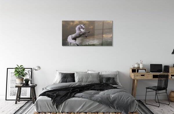 Tablouri pe sticlă top Unicorn