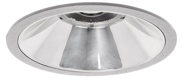 BRUMBERG Apollo Midi, reflector neted, rotund, 3.000 K, argintiu, Metalic, Studiu / Birou, Aluminiu, Modern, Plafon încastrat