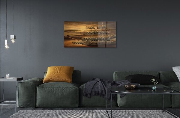 Tablouri pe sticlă nori de nave maritime