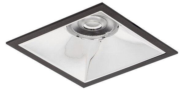 BRUMBERG Apollo Midi, reflector neted, unghiular 3.000 K negru, Negru, Studiu / Birou, Aluminiu, Modern, Plafon încastrat