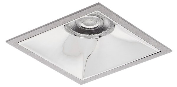 BRUMBERG Apollo Midi, reflector neted, unghiular, 3.000 K argintiu, Metalic, Studiu / Birou, Aluminiu, Modern, Plafon încastrat