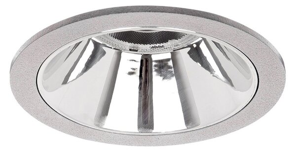 BRUMBERG Apollo Mini, reflector neted, rotund, 4.000 K, argintiu, Metalic, Studiu / Birou, Aluminiu, Modern, Plafon încastrat