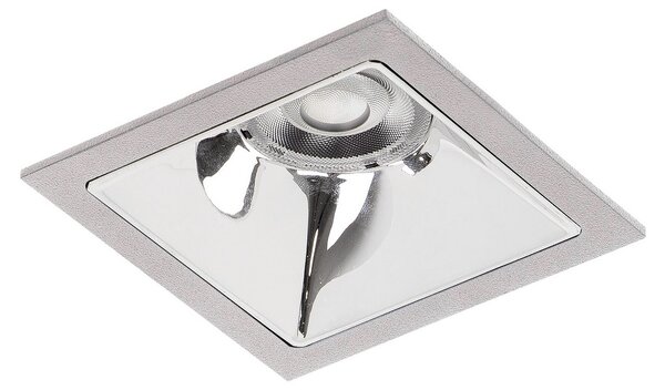 BRUMBERG Apollo Mini, reflector neted, rotund, 3.500 K, argintiu, Metalic, Studiu / Birou, Aluminiu, Modern, Plafon încastrat