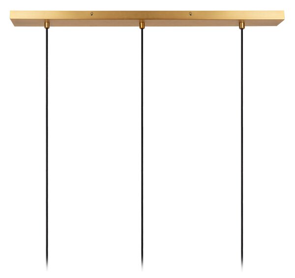 Lucide Lampă suspendată Corina, negru, 3 becuri, E27, reglabil, Negru, Camera de zi / sufragerie, Plastic