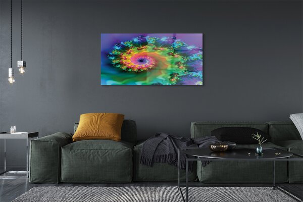 Tablouri pe sticlă Fractals modele geometrice