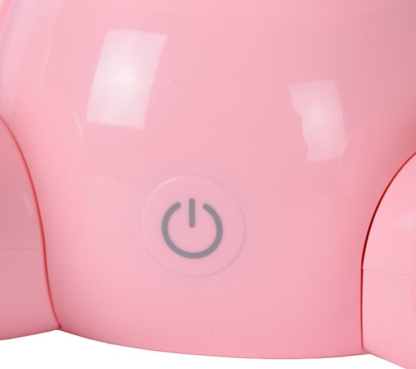 Lucide Lampă de masă pentru copii Dodo bunny, roz/alb, dimabil, ABS, reglabil, Roz / Rosé, Camera copiilor, Plastic
