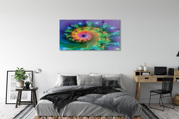 Tablouri pe sticlă Fractals modele geometrice