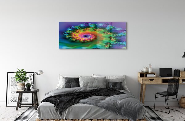 Tablouri pe sticlă Fractals modele geometrice
