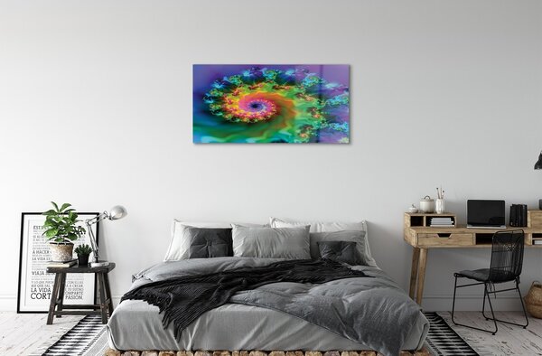 Tablouri pe sticlă Fractals modele geometrice