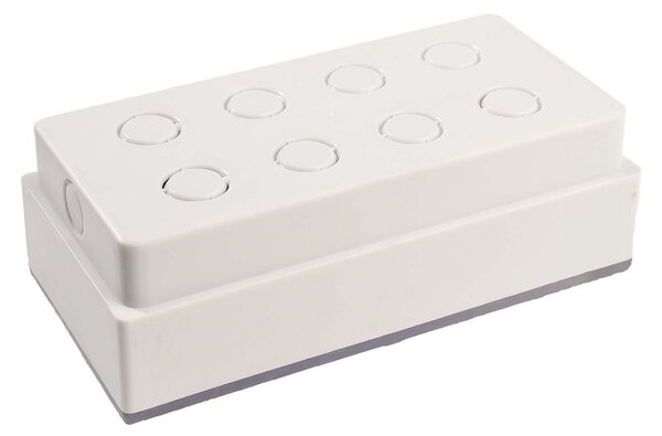 Deko-Light Lumină de podea încastrată cu LED Tabit, 10 x 20 cm, ușor deplasat, Gri, Plastic, Luminile încastrate unghiulare