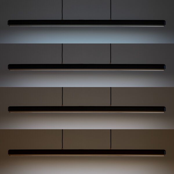 UMAGE Lampă suspendată LED Hazel Branch, negru/oțel, 150 cm, reglabil, Negru, Camera de zi / sufragerie, Metal, Modern