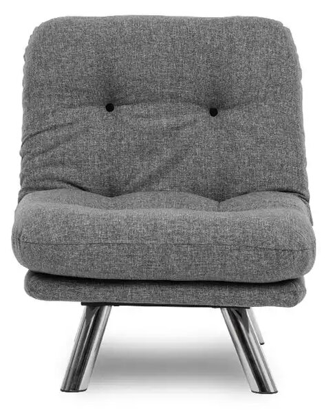 Set canapea extensibila 3 locuri si 1 fotoliu extensibila ,living, 180x110 cm – stofa, gri – Merburn