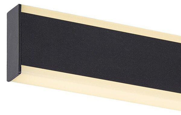 SLV Aplică de perete pentru baie cu LED One Linear, 52 cm, negru, CCT, reglabil, Negru, Baie, Aluminiu, Modern