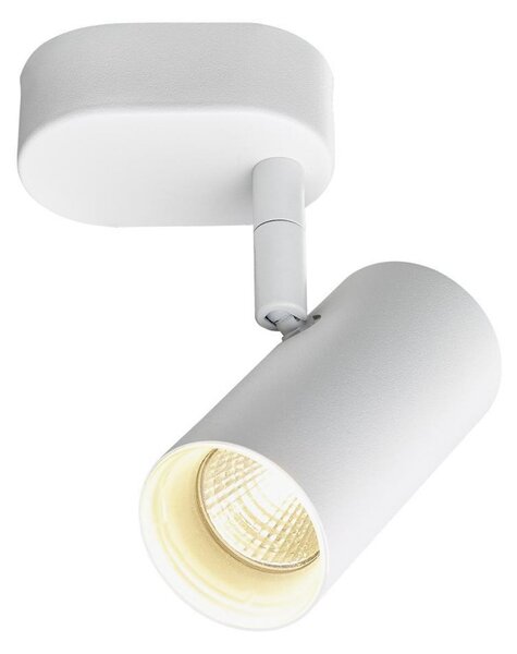 SLV Spot LED Noblo, 2.700 K, alb, 13 cm, metal, reglabil, Alb, Camera de zi / sufragerie, Aluminiu, Modern