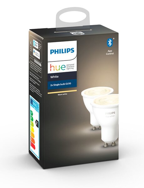 Philips - Hue White 6W Bluetooth GU10 Bec 2 pcs. Hue