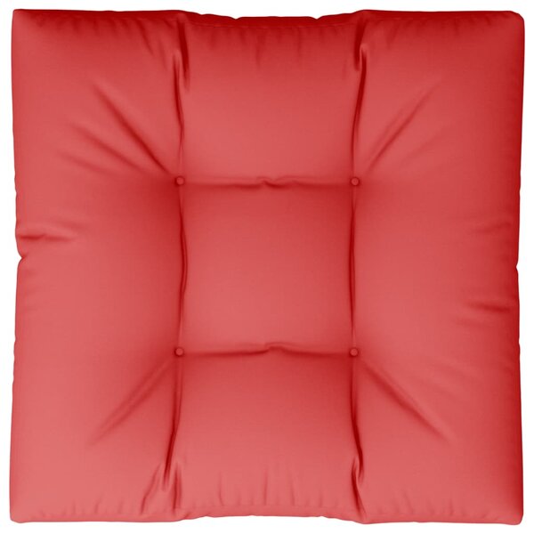 Pernă pentru paleți, roșu, 80x80x12 cm, material textil