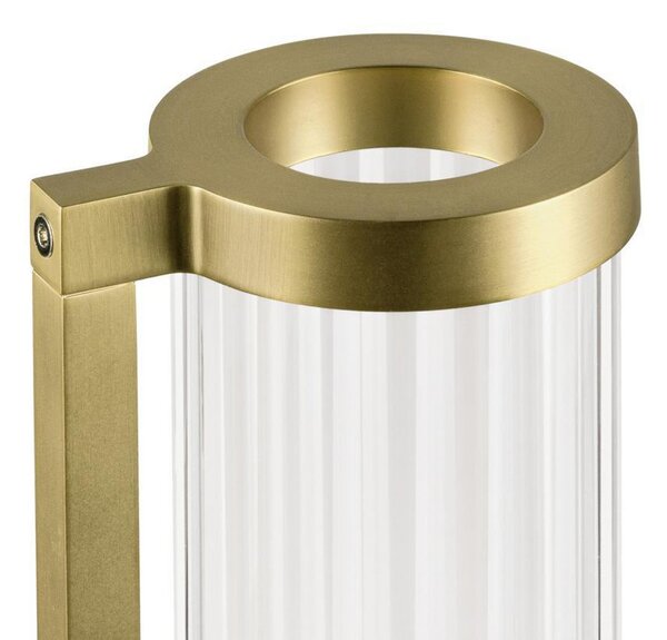SLV Aplică LED Quimera, culoare alamă, înălțime 41 cm, CCT, reglabil, Auriu / Alamă, Camera de zi / sufragerie, Aluminiu
