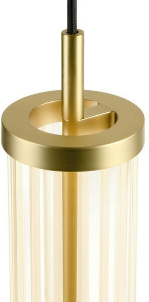 Lustră Pendul SLV, Quimera, reglabil, Auriu / Alamă, Camera de zi, Aluminiu
